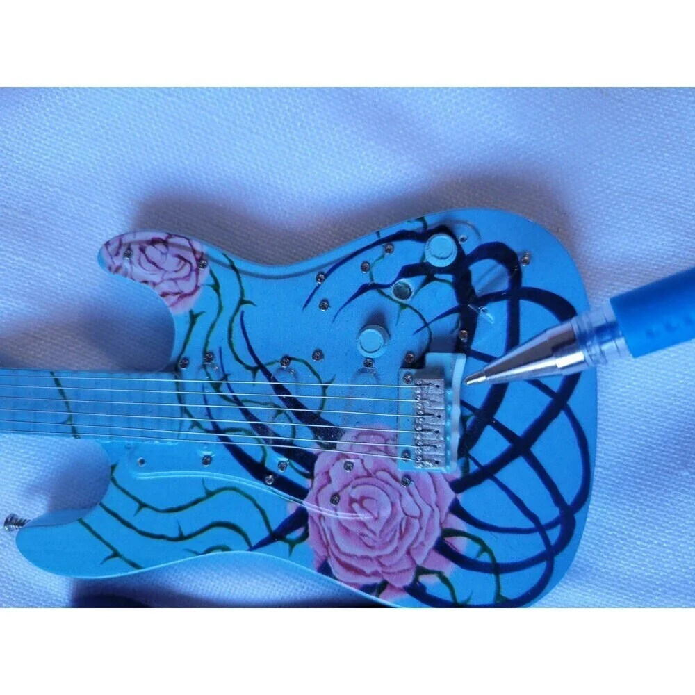 Vtg Guitarmania Collectors Edition Mini Fender Guitar. A Rose By Any Other Name